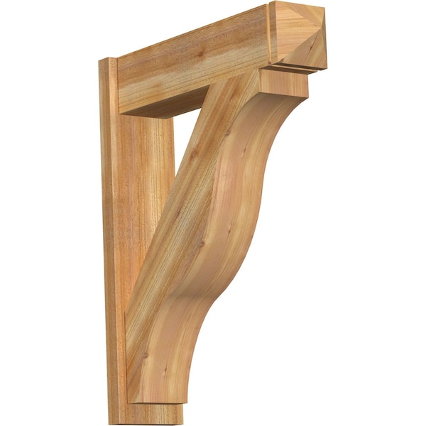 Ekena Millwork Funston Arts & Crafts Rough Sawn Outlooker, Western Red Cedar, 8"W x 32"D x 38"H OUT08X32X38FST03RWR - main